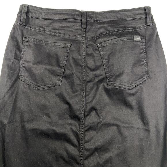 Jen7 7 For All Mankind Black Pencil Skirt Size 12 - Picture 3 of 12